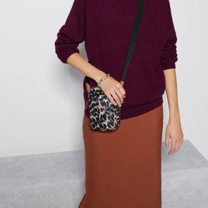 MZ Wallace Micro Metro Crosby Crossbody Bag in Leopard Print